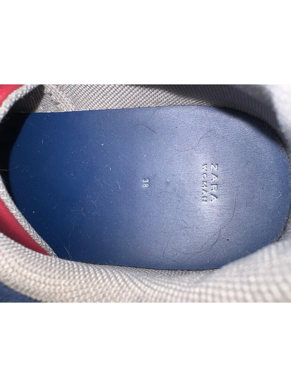 Zara Woman Platform Sneakers EU 38 Patchwork Suede Colorblock Velcro Chunky